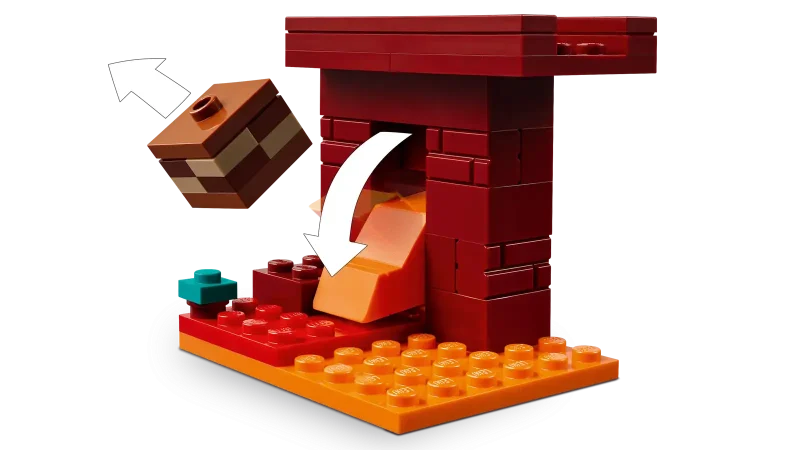 LEGO Minecraft 21266 The Nether Lava Battle