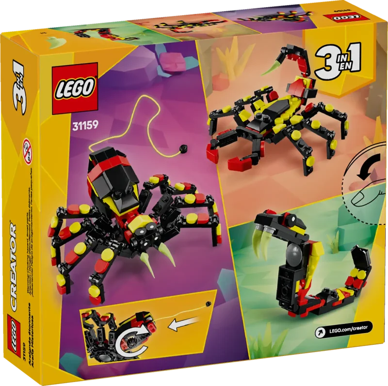 LEGO Creator 3in1 31159 Wild Animal: Surprising Spider Packaging