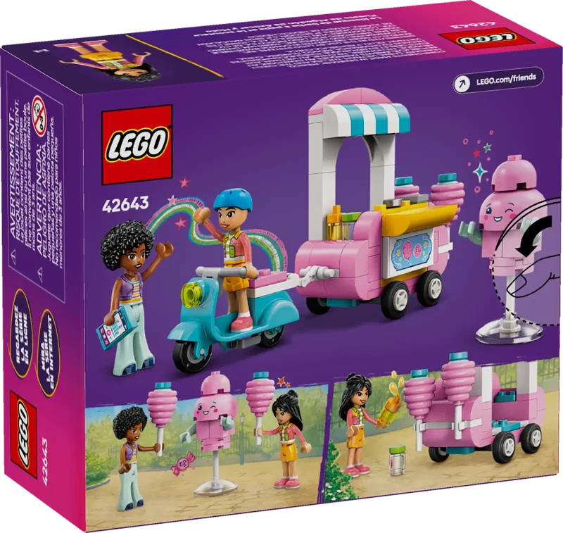 LEGO Friends 42643 Cotton Candy Stand and Scooter Packaging