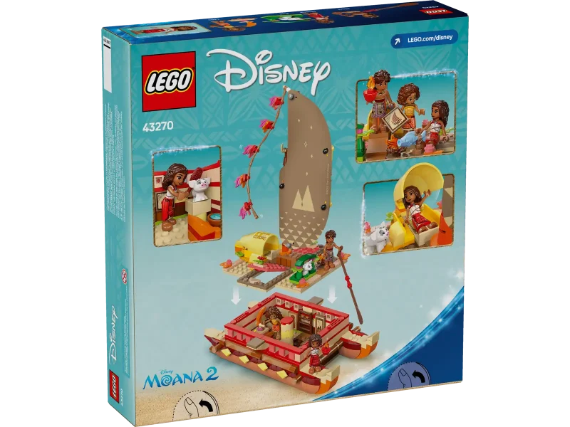 LEGO Disney 43270 Moana's Adventure Canoe Packaging