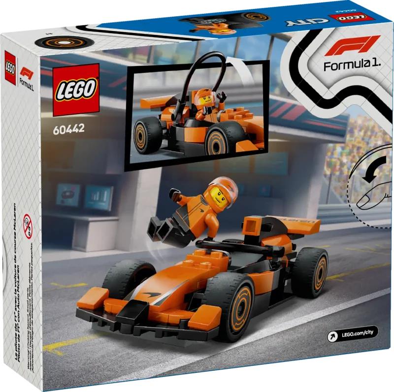 LEGO City 60442 F1® Driver with McLaren Race Car Packaging