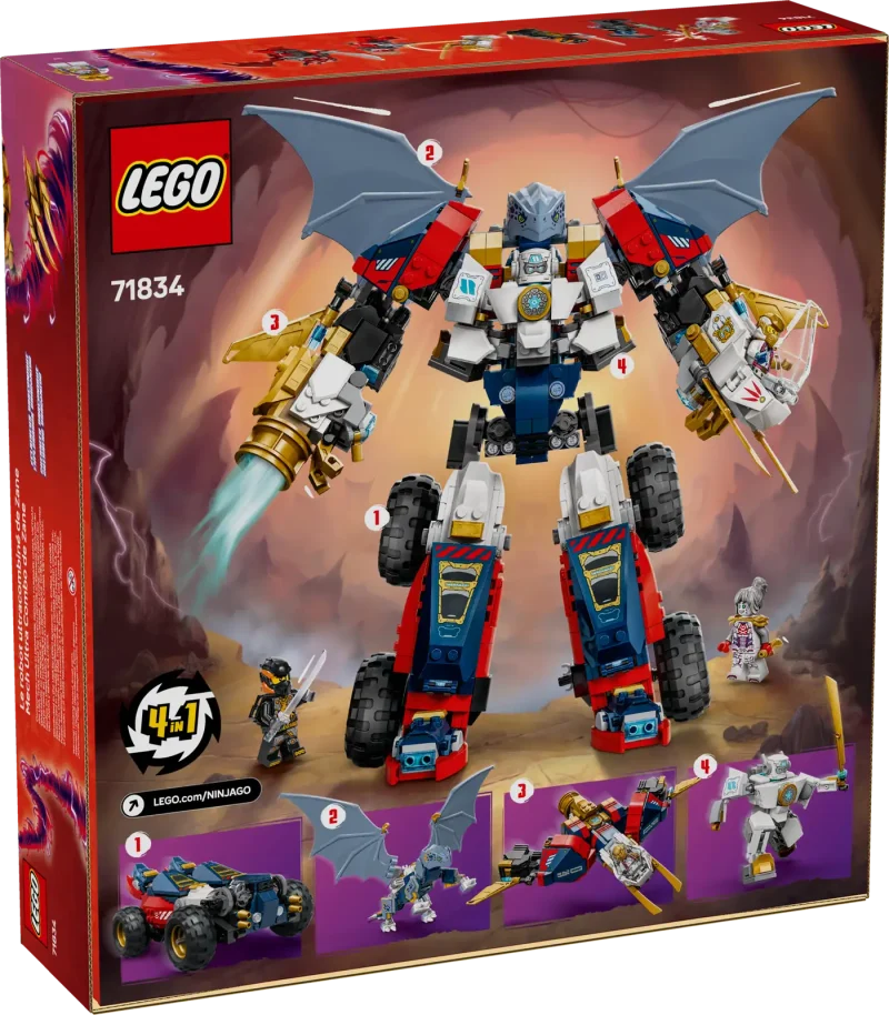 LEGO Ninjago 71834 Zane's Ultra Combiner Mech Packaging