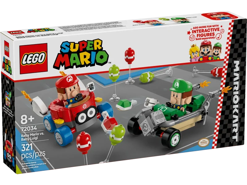 LEGO Super Mario 72034 Mario Kart™ – Baby Mario vs. Baby Luigi Packaging