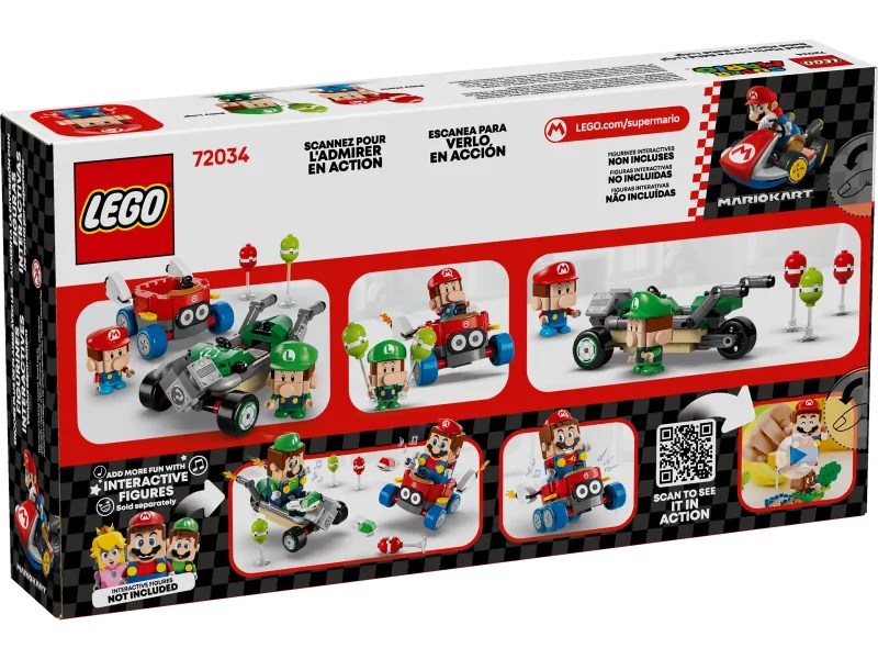 LEGO Super Mario 72034 Mario Kart™ – Baby Mario vs. Baby Luigi Packaging