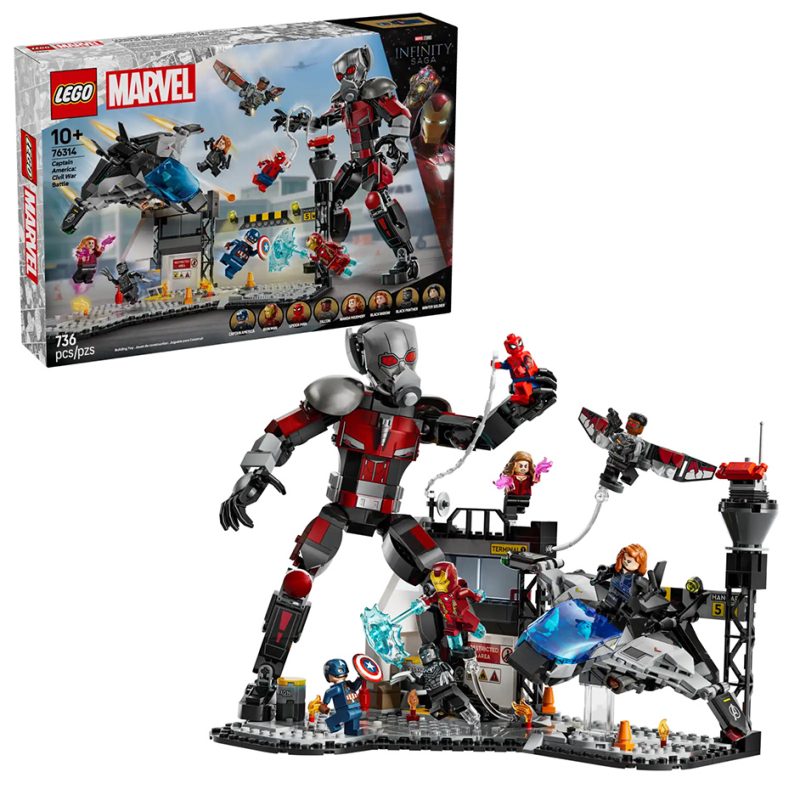 LEGO Marvel 76314 Captain America: Civil War Action Battle