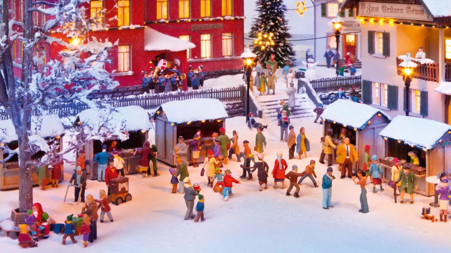 Christmas market for Model Trains