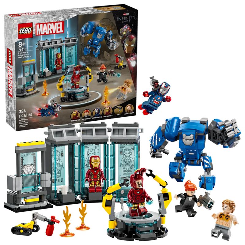 LEGO Marvel 76315 Iron Man's Laboratory: Hall of Armor