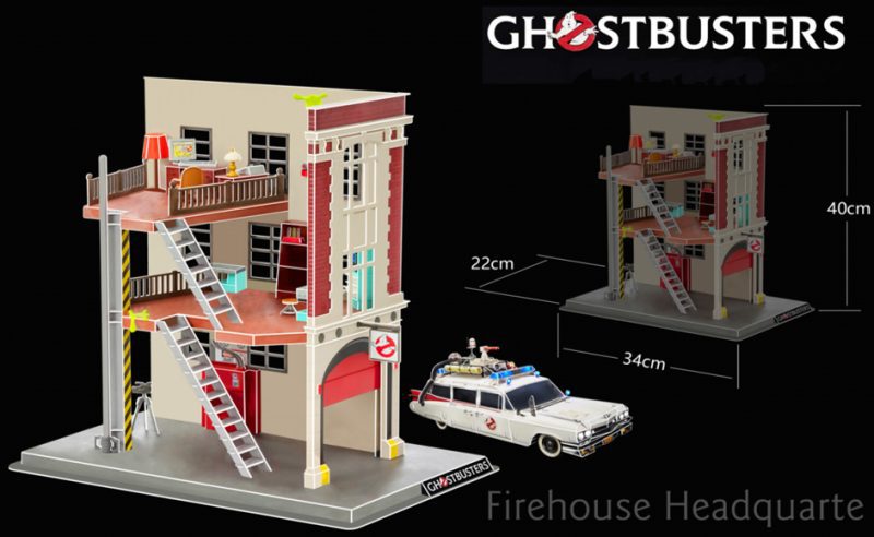 Ghostbusters Firehouse Hook & Ladder 3D Puzzle - Image 2