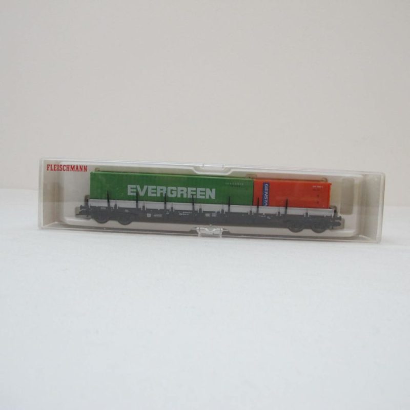 Freight wagon swivelling stanchion wagon loaded with 2 DB containers - Image 12