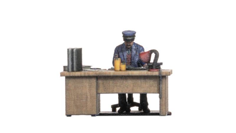 Railway Official at his Desk