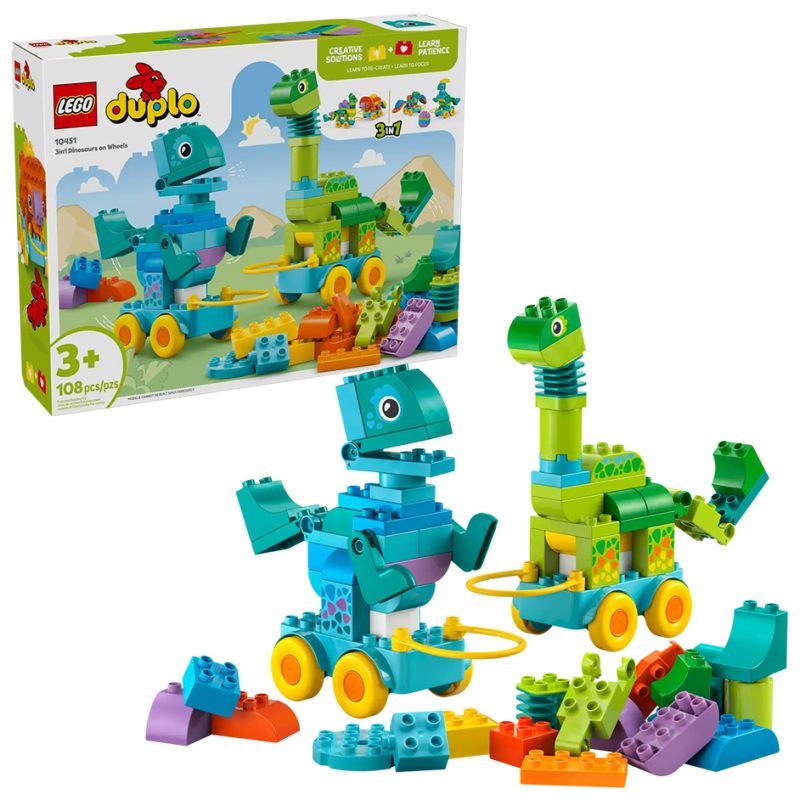 LEGO DUPLO 3in1 Dinosaurs on Wheels (10451)