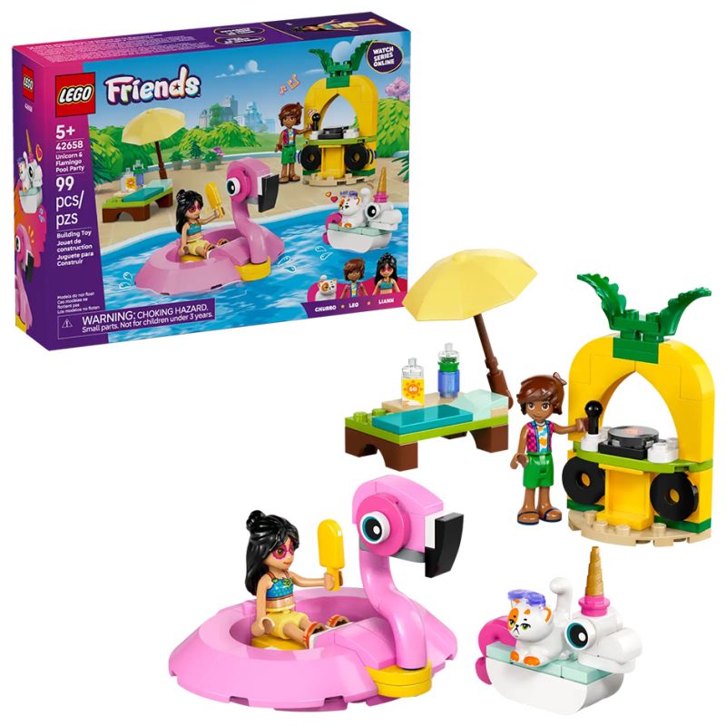 LEGO Friends Unicorn & Flamingo Pool Party (42658)