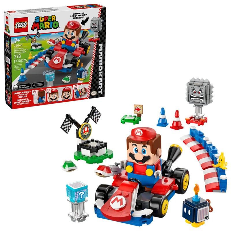 LEGO Super Mario Mario Kart – Interactive LEGO Mario & Standard Kart (72043)