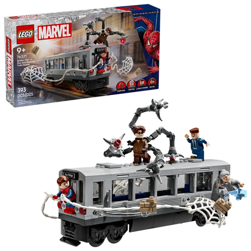 LEGO Marvel Spider-Man vs. Doc Ock Subway Train Scene (76321)
