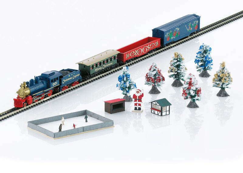 Märklin Christmas Starter Set. Steam Freight Train with an Oval of Track (81845)