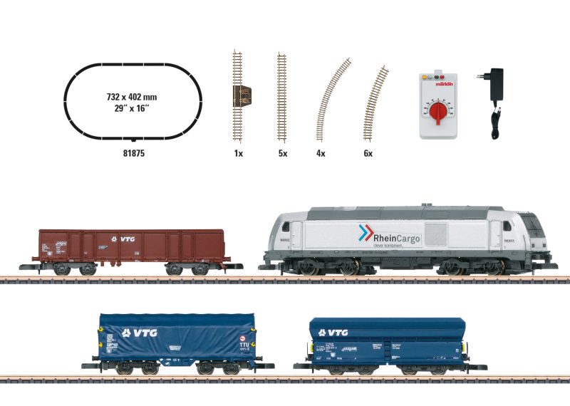 Märklin "Modern Freight Service" Starter Set with a Class 285 Diesel Locomotive (81875)