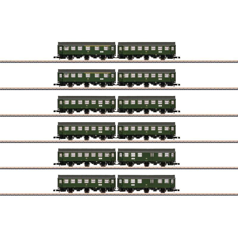 Märklin 87061 Set with 6 Pairs of Rebuild Cars in a Display