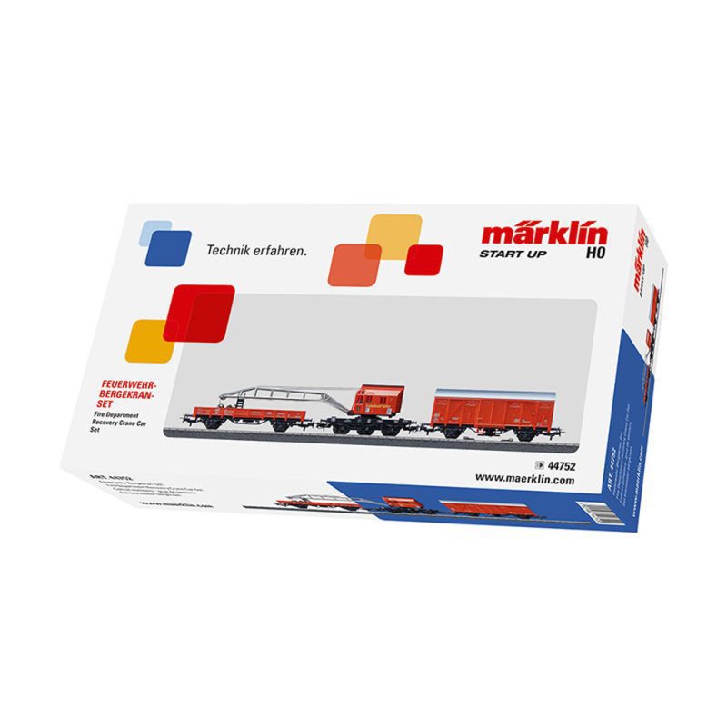 Märklin Start-up Fire Department Recovery Crane Car Set (44752)