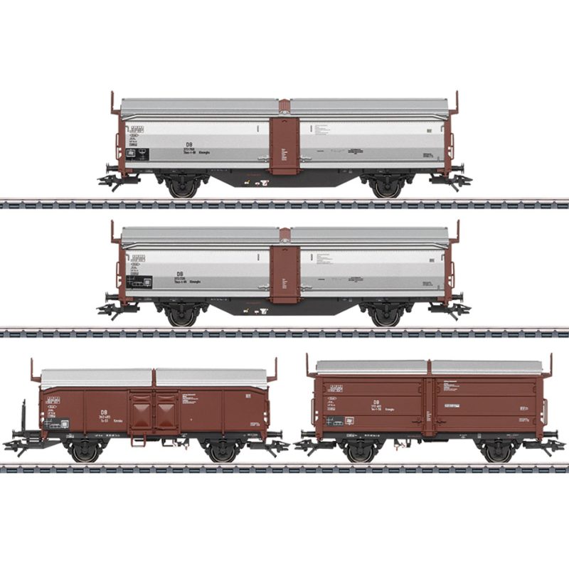 Märklin 47301 Type Tbes-t-66 Sliding Roof / Sliding Wall Car Set