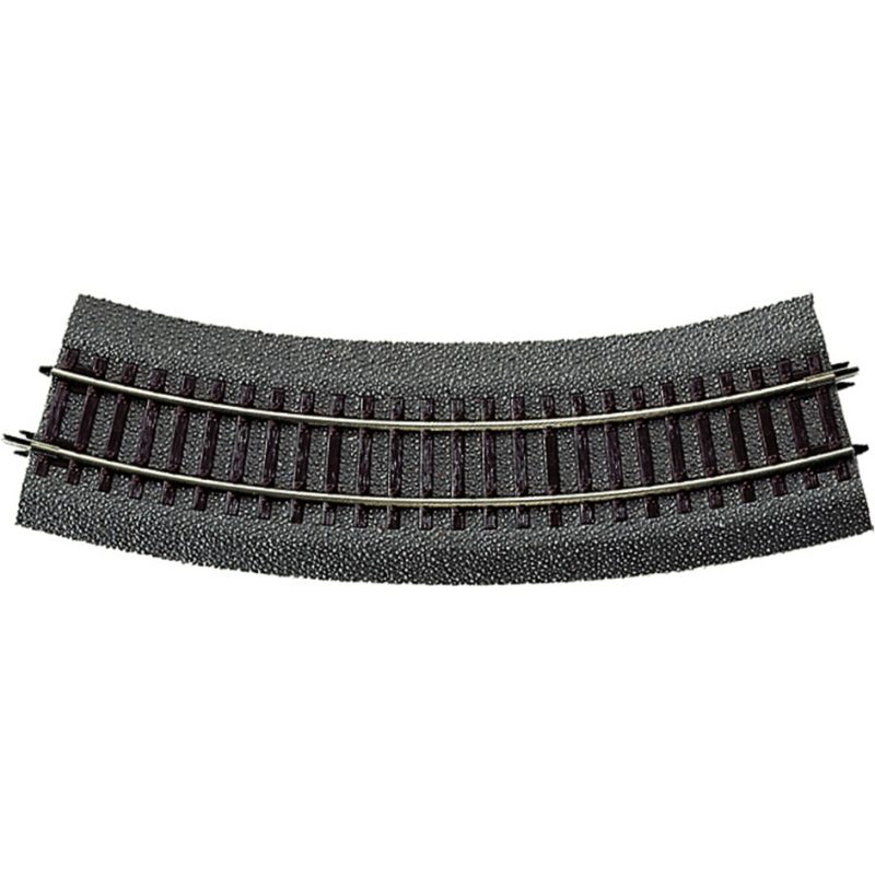 Curved track R2 with bedding.