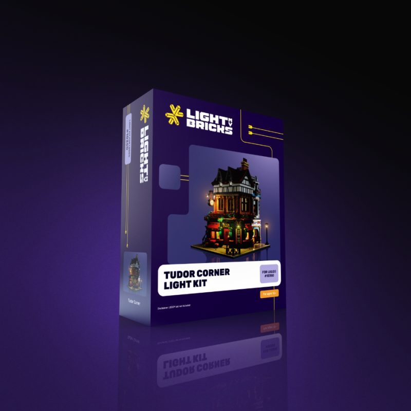 Light My Bricks (LMB) 2.0 Light Kit for LEGO #10350 Tudor Corner Packaging
