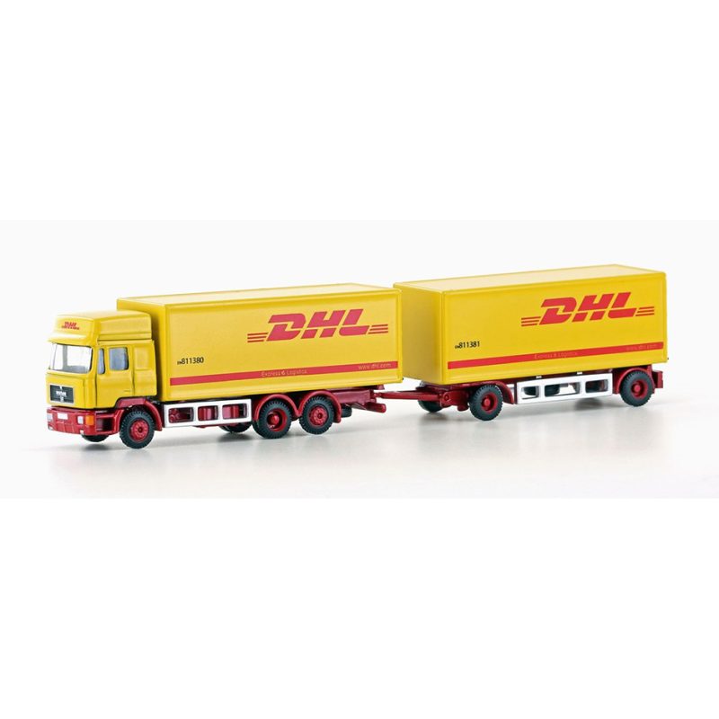 MAN F90 3-AXLE BOX TRAILER DHL