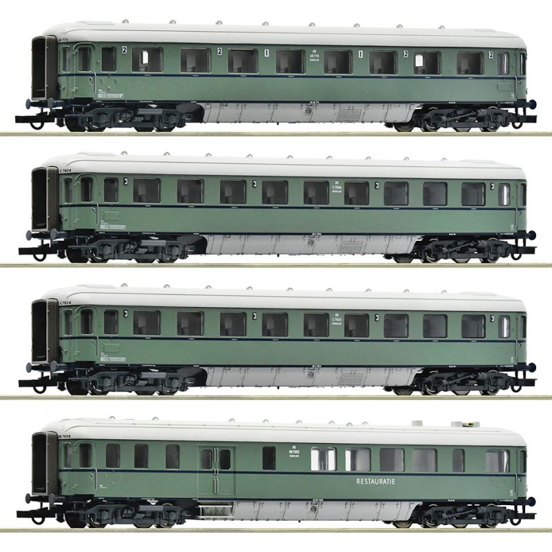 4-piece set: ‘Plan D’ passenger coach, NS