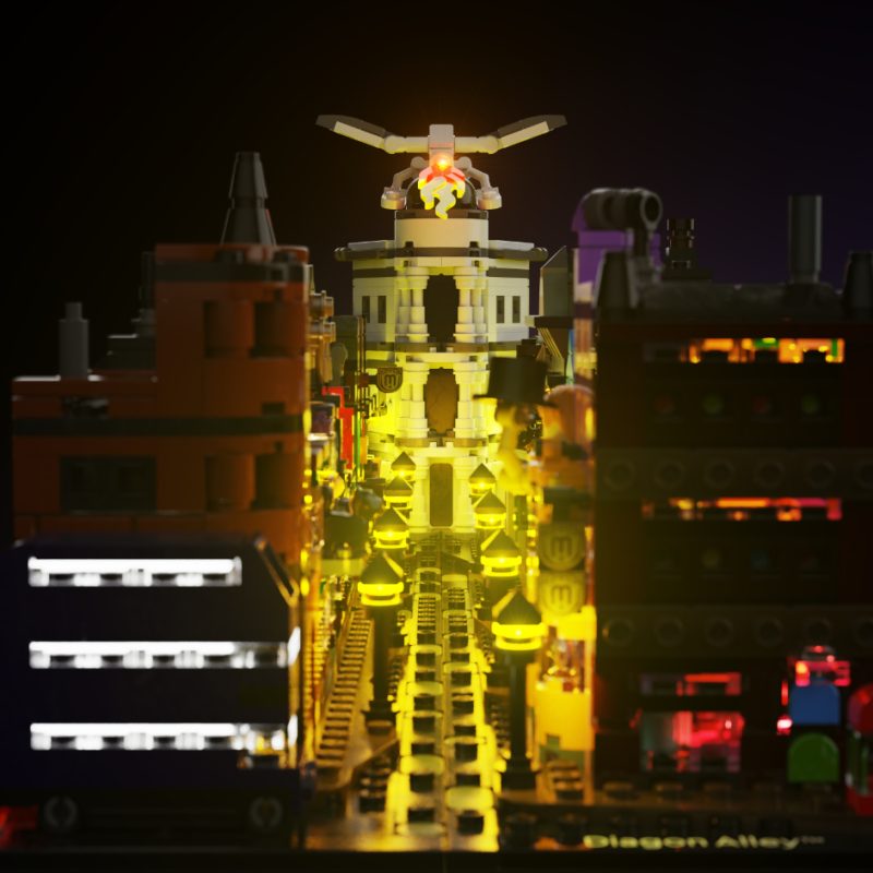 Light My Bricks (LMB) 2.0 Light Kit for LEGO #76444 Harry Potter Diagon Alley Wizarding Shops