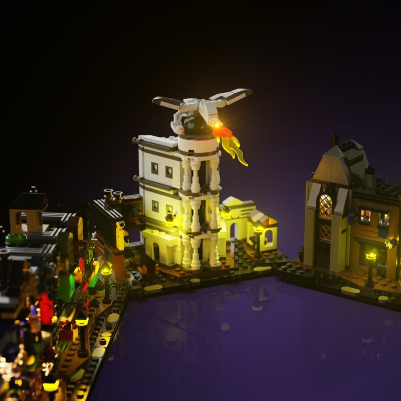 Light My Bricks (LMB) 2.0 Light Kit for LEGO #76444 Harry Potter Diagon Alley Wizarding Shops