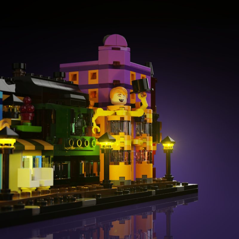 Light My Bricks (LMB) 2.0 Light Kit for LEGO #76444 Harry Potter Diagon Alley Wizarding Shops