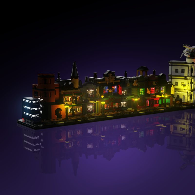 Light My Bricks (LMB) 2.0 Light Kit for LEGO #76444 Harry Potter Diagon Alley Wizarding Shops