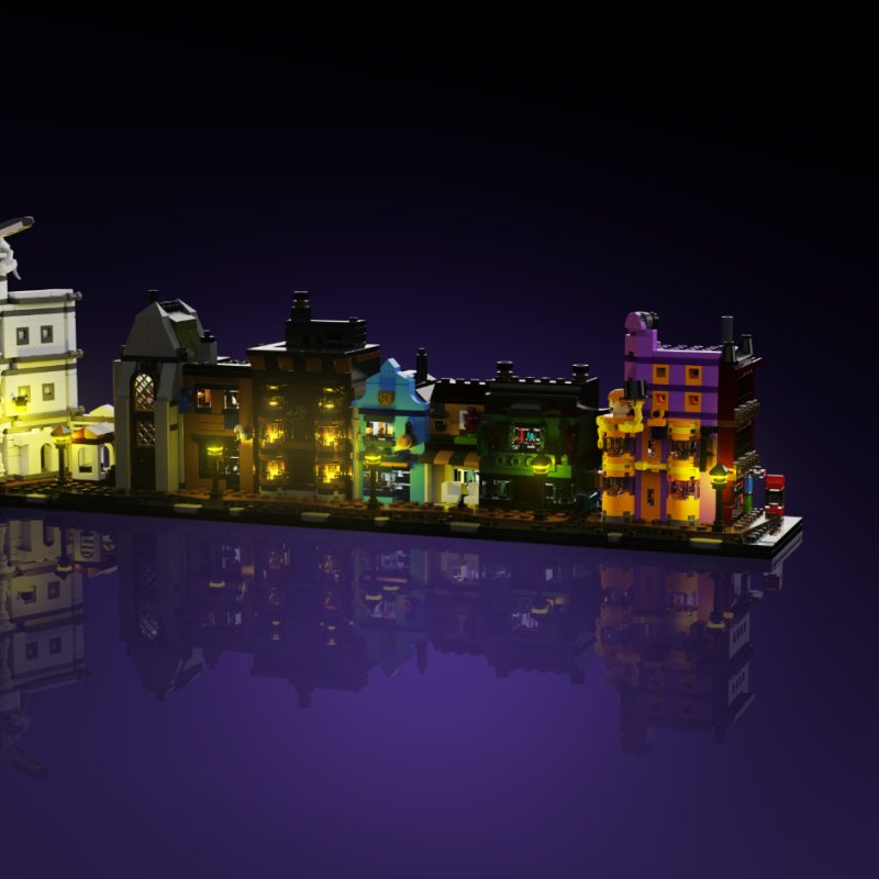 Light My Bricks (LMB) 2.0 Light Kit for LEGO #76444 Harry Potter Diagon Alley Wizarding Shops