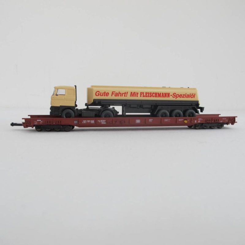 DB RoLa LOW FLOOR WAGON & DAF fleischmann TRUCK LOAD - Image 10