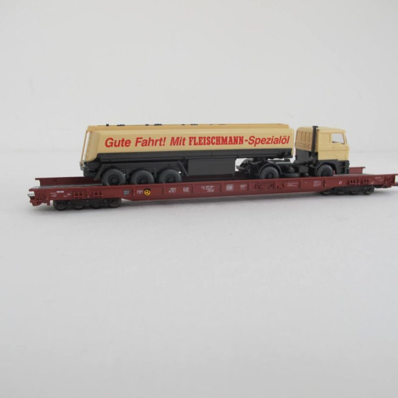 DB RoLa LOW FLOOR WAGON & DAF fleischmann TRUCK LOAD - Image 12