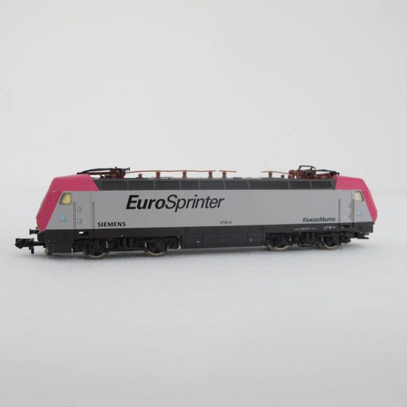 Electric locomotive BR 127, Bo'Bo', silver grey/pink/grey, 'EuroSprinter' - Image 8