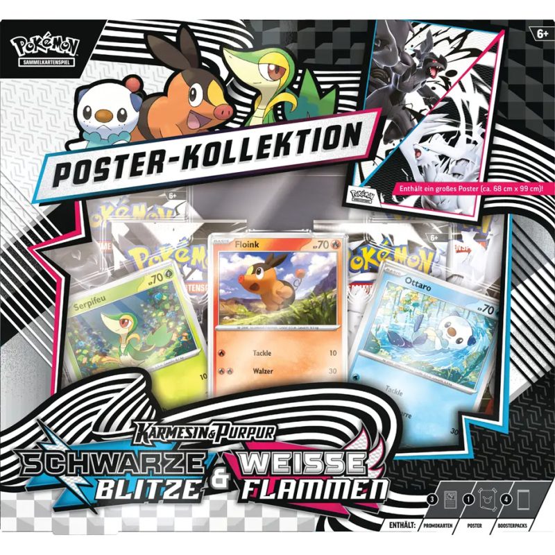 Pokemon SV 10.5 - Poster Kollektion Schwarze Blitze & Weisse Flammen (10-10040-103)