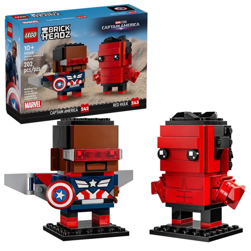 LEGO BrickHeadz Captain America & Red Hulk (40668)