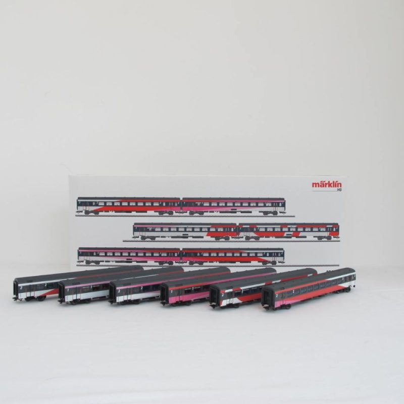 IC express train coach set ICRm, 6 different PRIO HSL livery