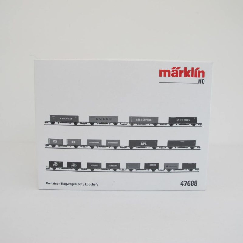 Set of twelve NS container wagons