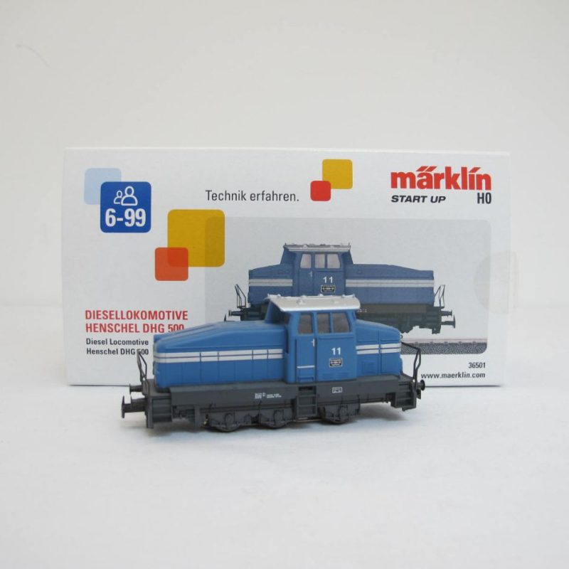 Diesel hydraulic locomotive DHG 500 blue