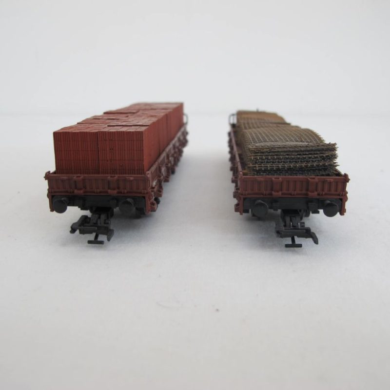Train set diesel locomotive Köf II with 2 loaded stake wagons of the DB in Ep.III | mfx + TELEX couplings - Image 4