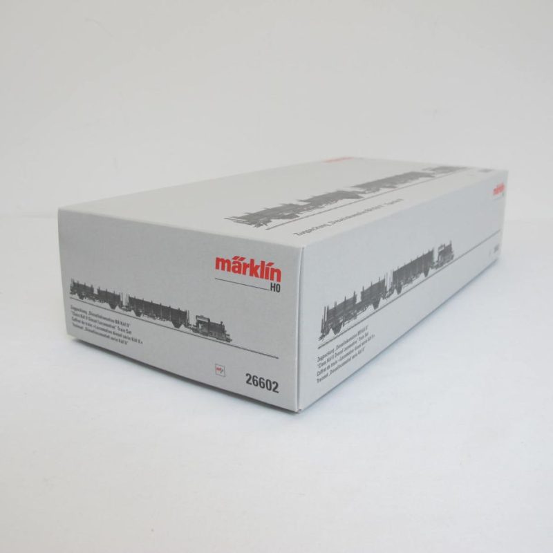 Train set diesel locomotive Köf II with 2 loaded stake wagons of the DB in Ep.III | mfx + TELEX couplings - Image 8