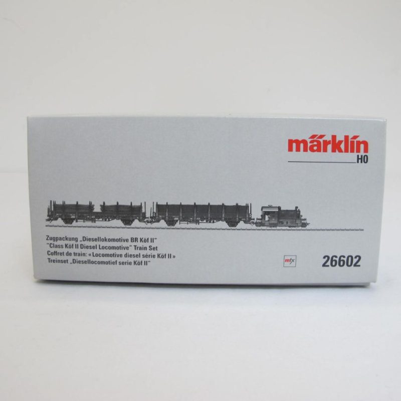 Train set diesel locomotive Köf II with 2 loaded stake wagons of the DB in Ep.III | mfx + TELEX couplings - Image 10