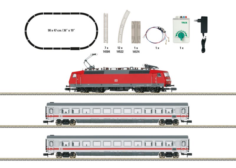 Minitrix T11150 "InterCity" Starter Set with a Class 120