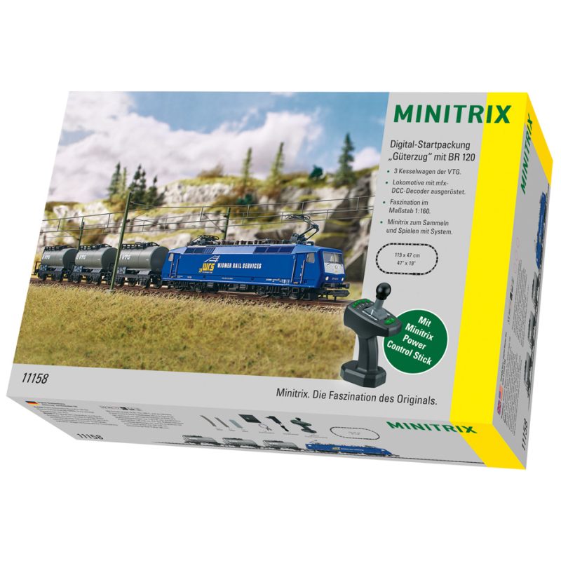Minitrix T11158 "Freight Train" Digital Starter Set with a Class 120
