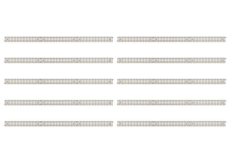 Minitrix Straight Track with Concrete Ties Length 312.6 mm / 12-5/16" (T14502)
