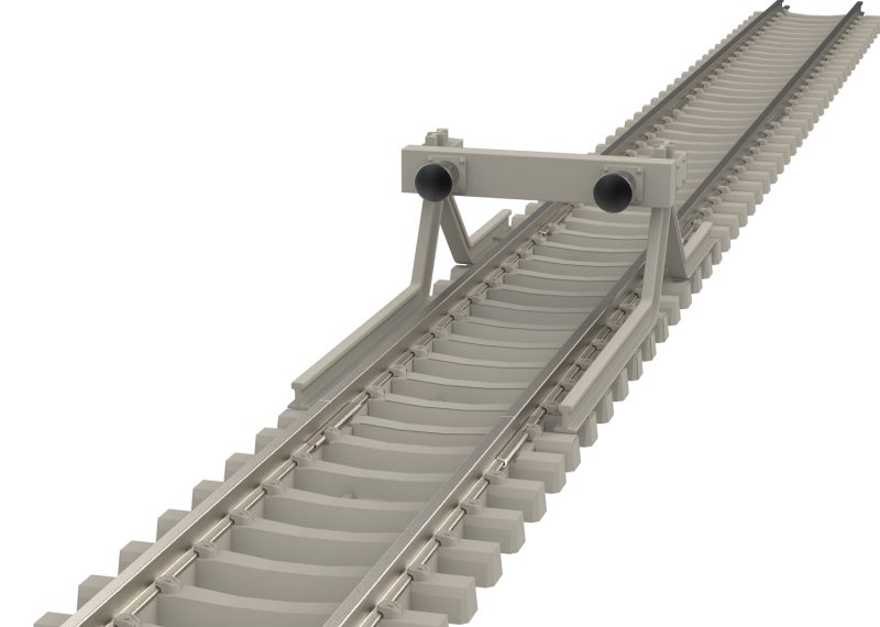 Minitrix Straight Track with Concrete Ties Length 17.5 mm / 11/16" (T14503)