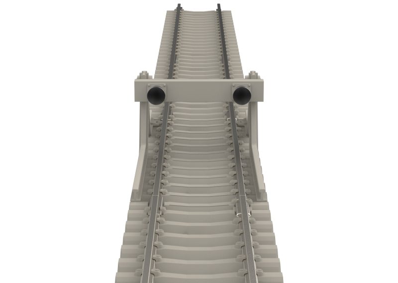 Minitrix Straight Track with Concrete Ties Length 17.5 mm / 11/16" (T14503)
