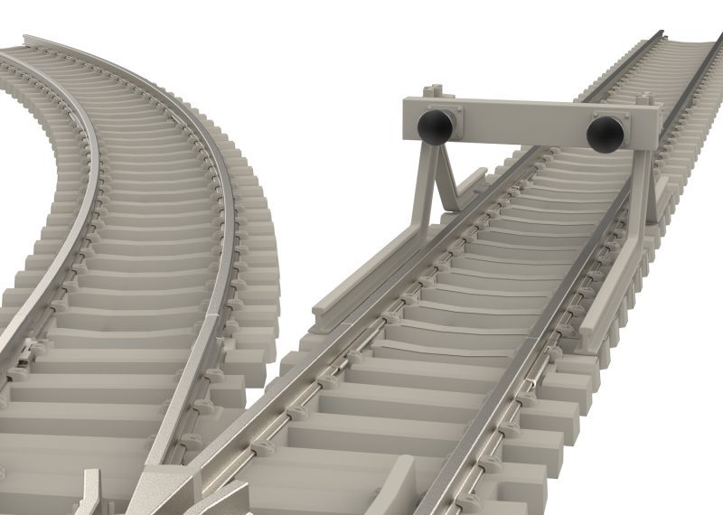Minitrix Straight Track with Concrete Ties Length 17.5 mm / 11/16" (T14503)
