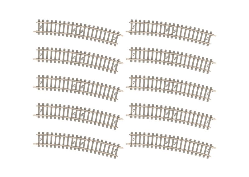 Minitrix Curved Track with Concrete Ties Radius 329.0 mm / 12-15/16" (T14517)